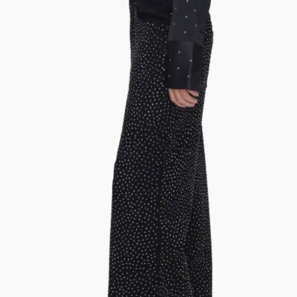 Good American Good Ease Relaxed Rhinestone Sparkle Jeans Size 0/25 - Picture 4 of 7